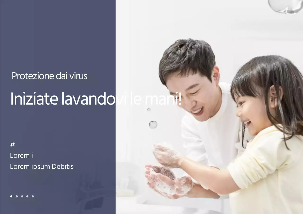 Immagine in bluPrevenzione dei virus evidenziata