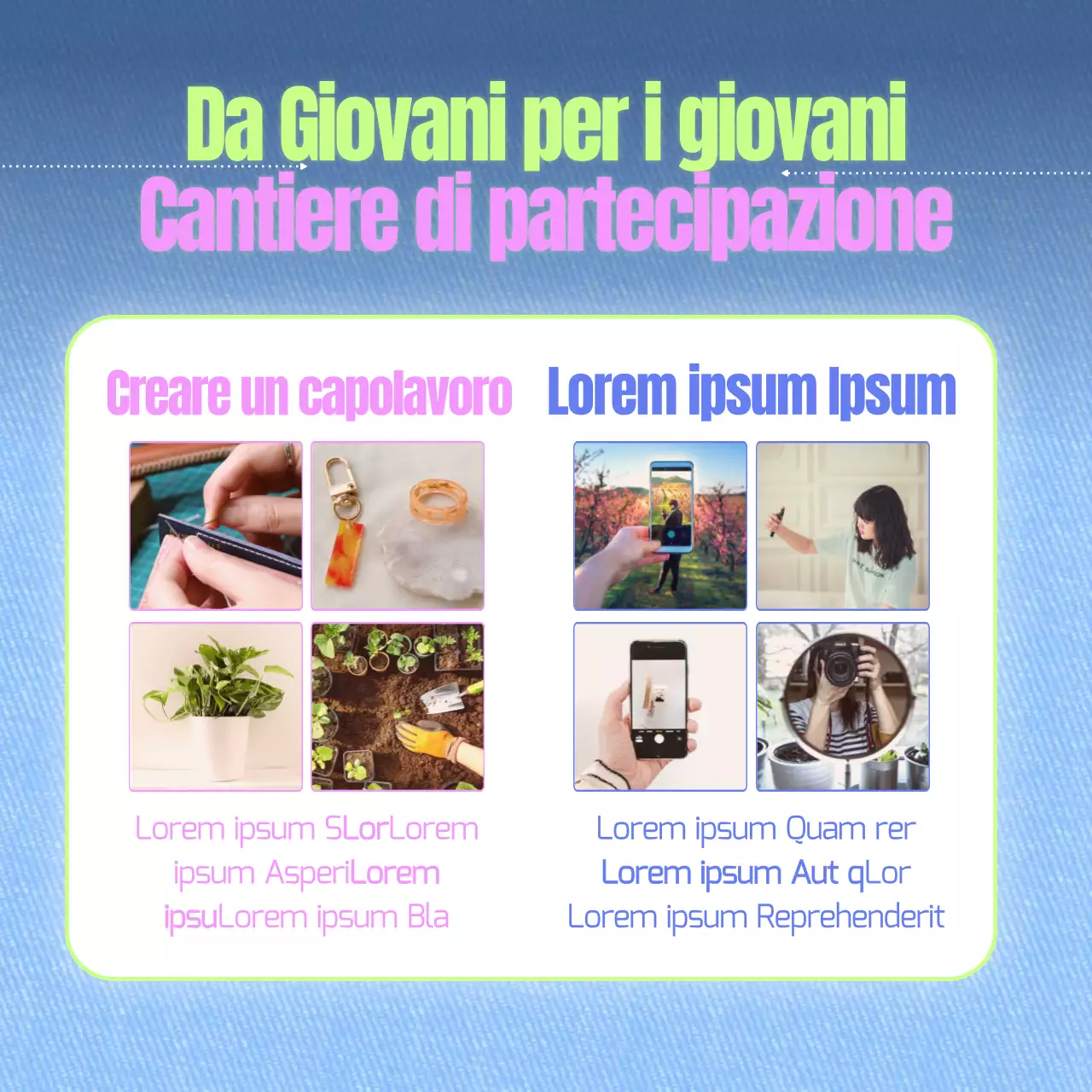 Promuovete il vostro festival con un concetto colorato e divertente