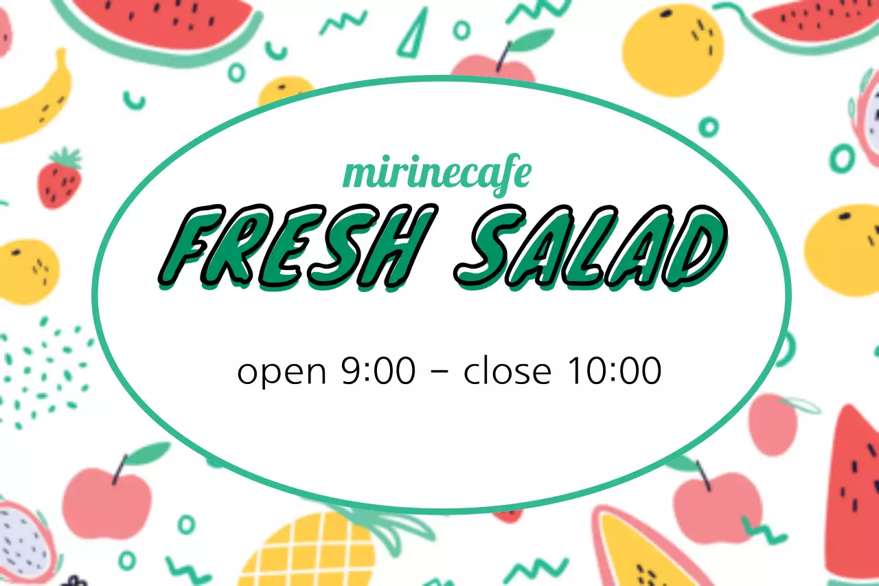 White Trendy Salad Promotion Banner