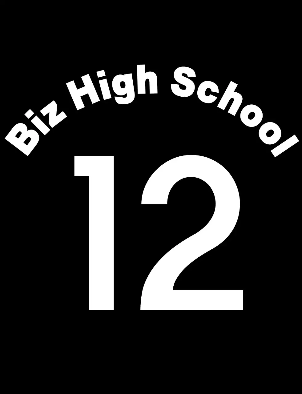 Simple, clean black and white high school athletic team identification vests