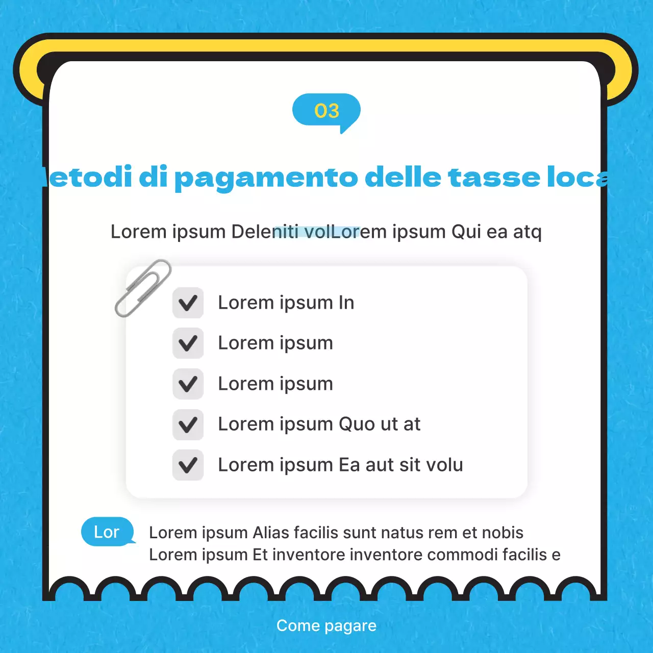 Illustrazione in azzurro della tessera fiscale localeNews