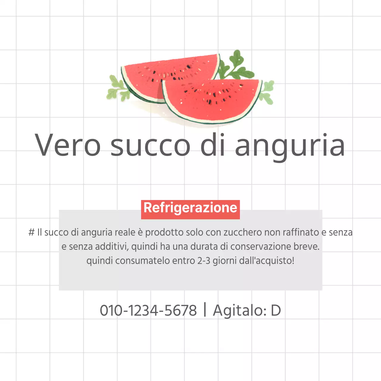 Vero succo di anguria