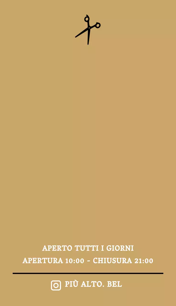 Promuovete il vostro salone di parrucchiere con un semplice design bianco e nero