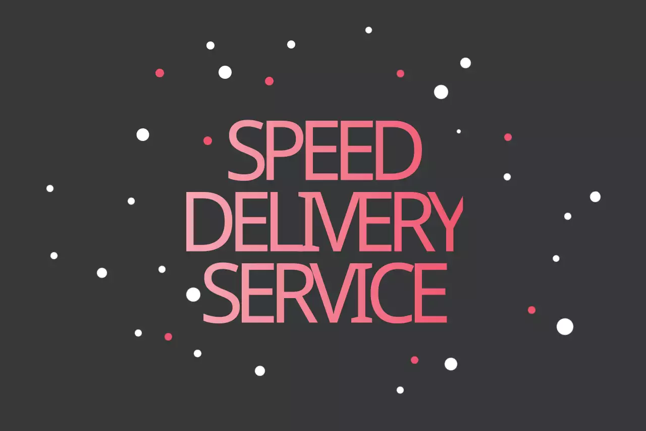 Banner promocional de entrega mínima cinza