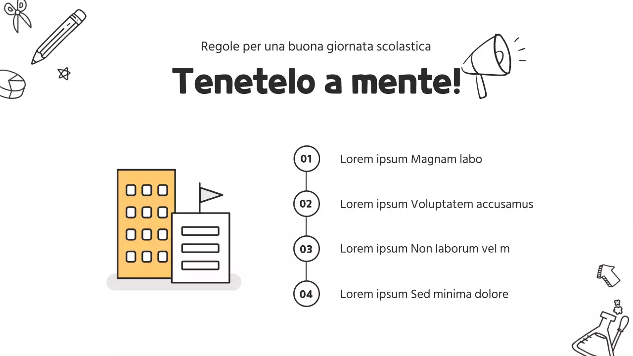 Un simpatico curriculum per insegnanti di scuola primaria in bianco e giallo