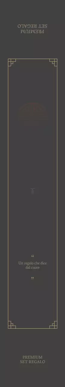 Set regalo Chuseok marrone illustrato e di lusso