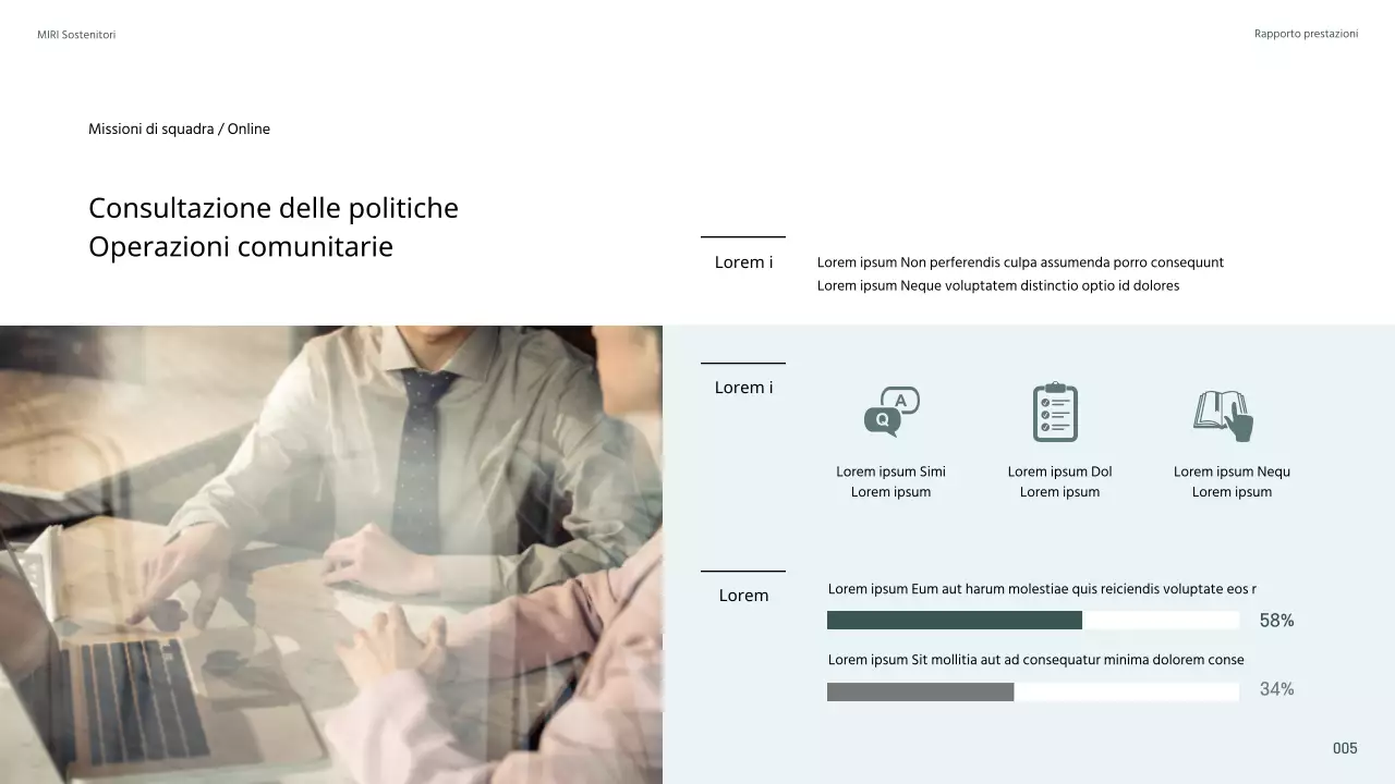 Diario di attività dei sostenitori, semplice e di colore azzurro