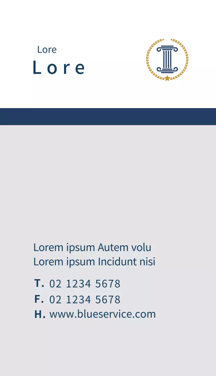 Logo blu studio legale pulito