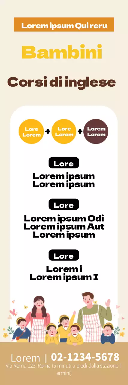 Illustrazione gialla di una promozione scolastica inglese ordinata