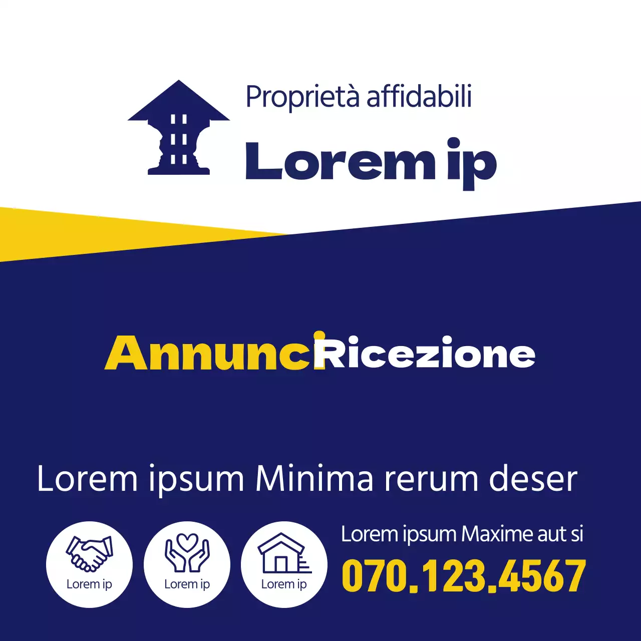 Accettare gli annunci di proprietà blu