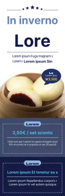 Blue Winter Treats Zuppa di fagioli rossi al vapore Evento