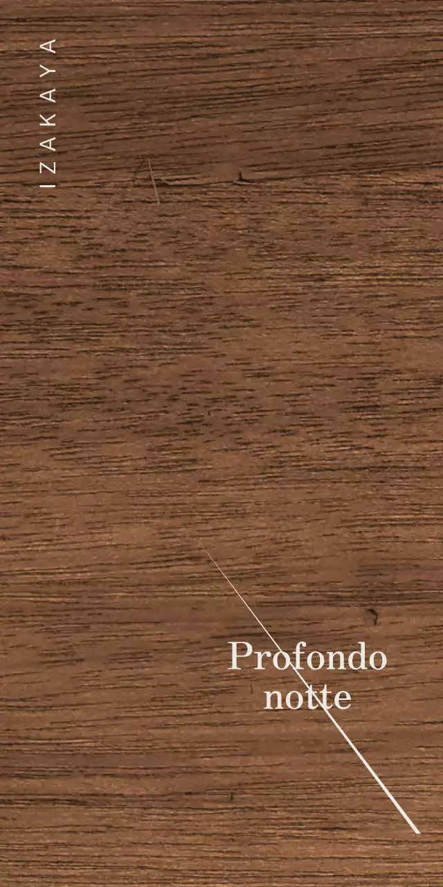 Design Izakaya con kanji grigio chiaro e linee diagonali