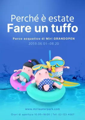 Poster del parco acquatico