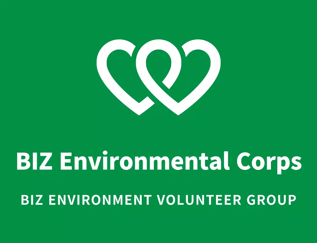 Gaya logo simbol organisasi sukarelawan yang bersih dengan warna biru tua dan biru laut untuk organisasi kampanye lingkungan global.