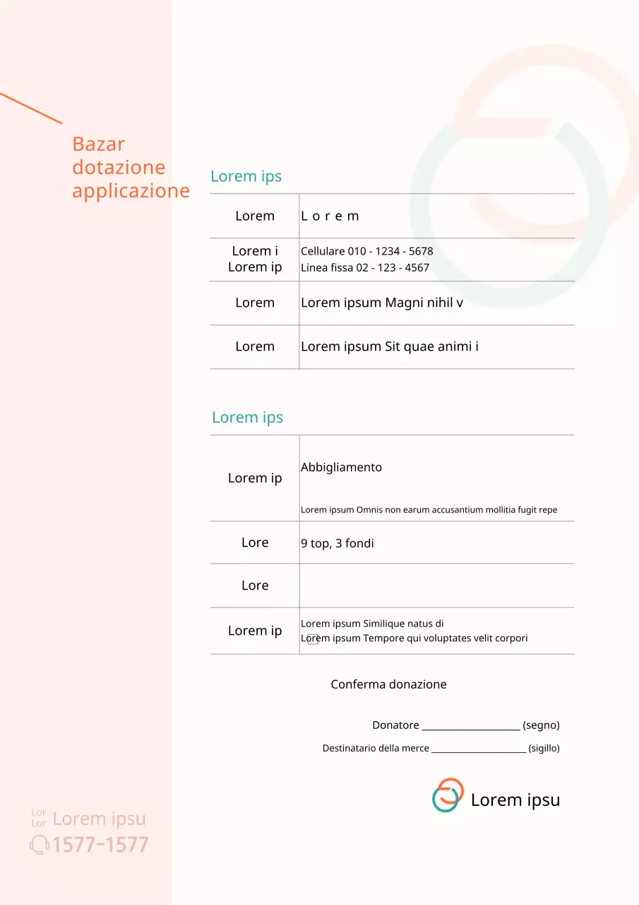 Arancione Verde Applicazione