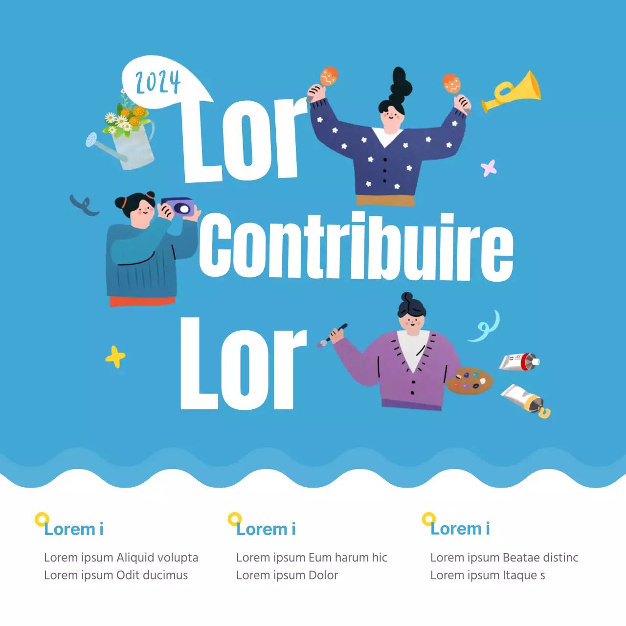 Tema azzurro del mercato dei regali