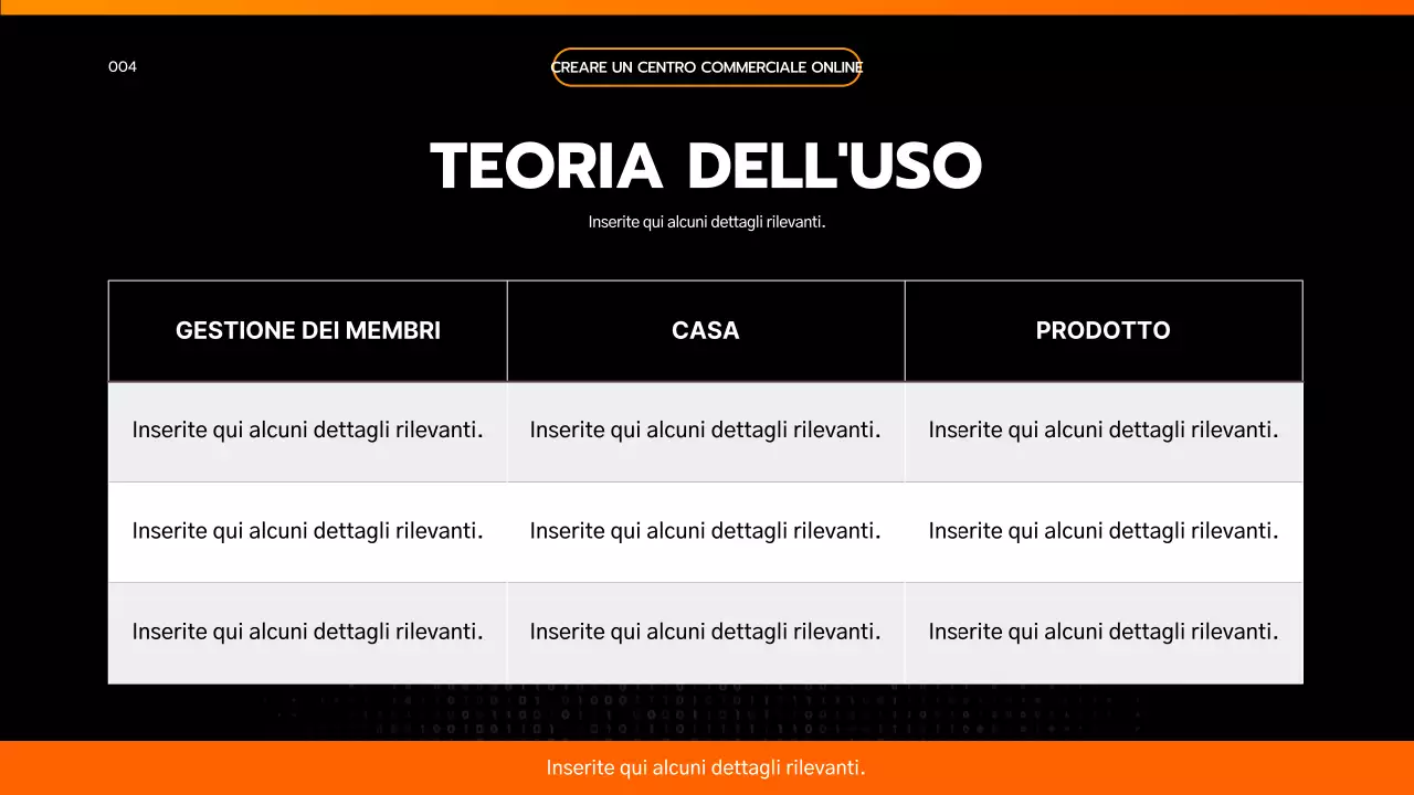 Presentare un semplice brief di progetto nero e arancione ispirato all'ingegneria