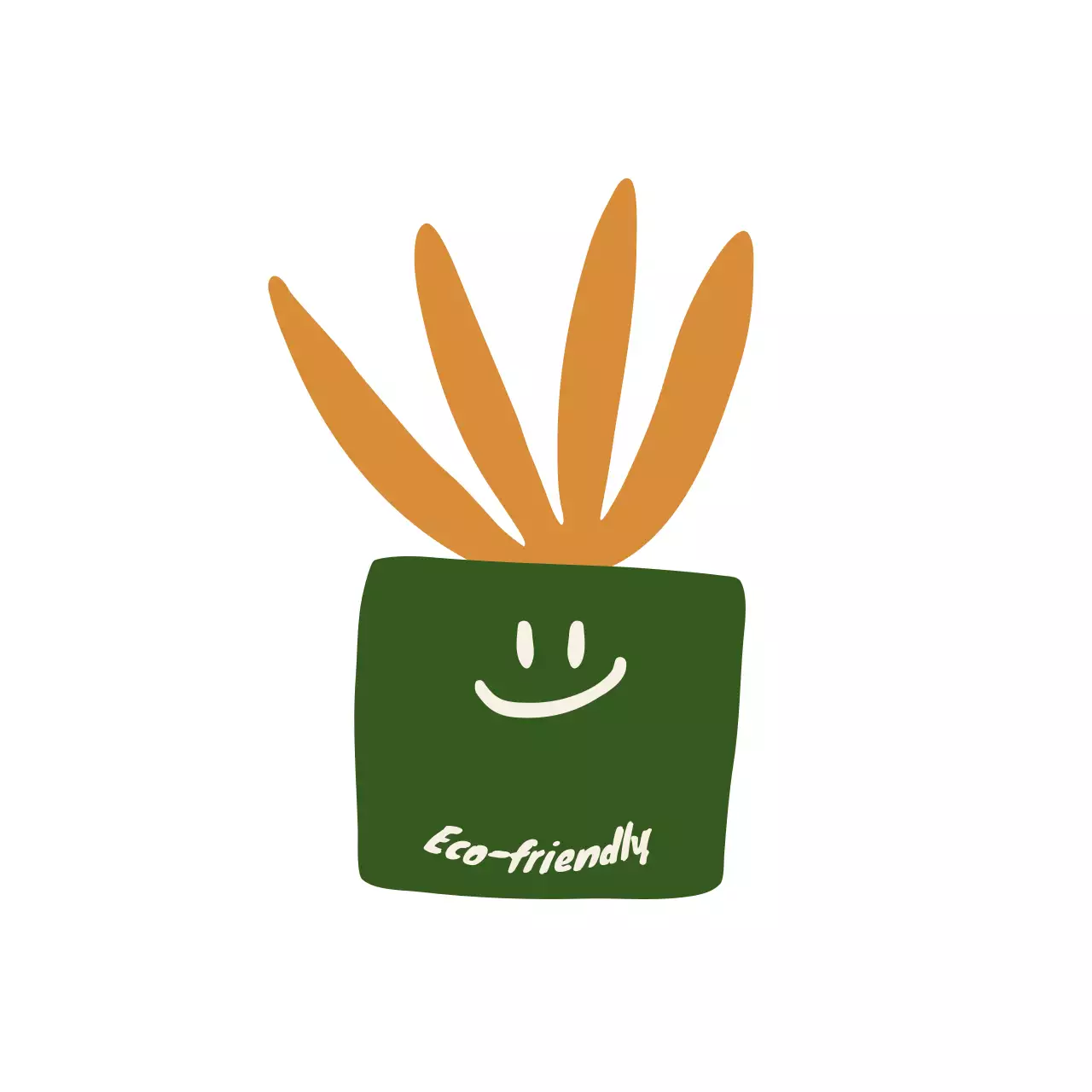 Guida ai prodotti vegani ecologici con illustrazioni concettuali organiche minimaliste arancioni e verdi