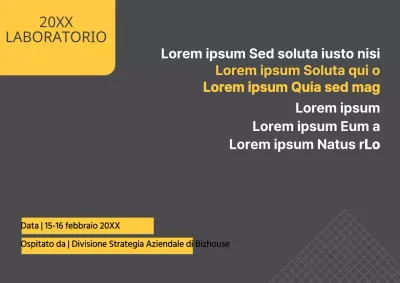 Workshop del primo semestre