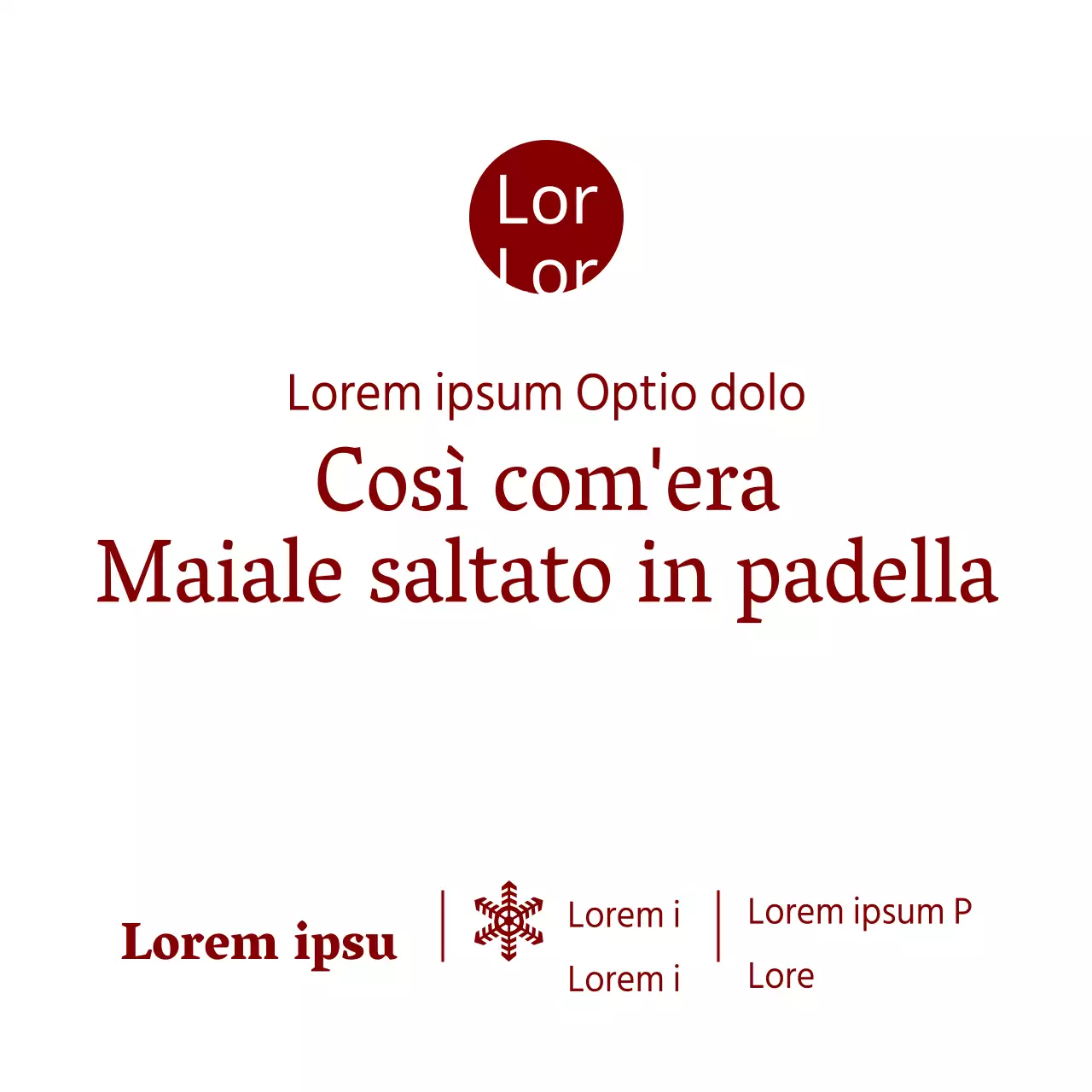 Pancia di maiale saltata in padella così com'era
