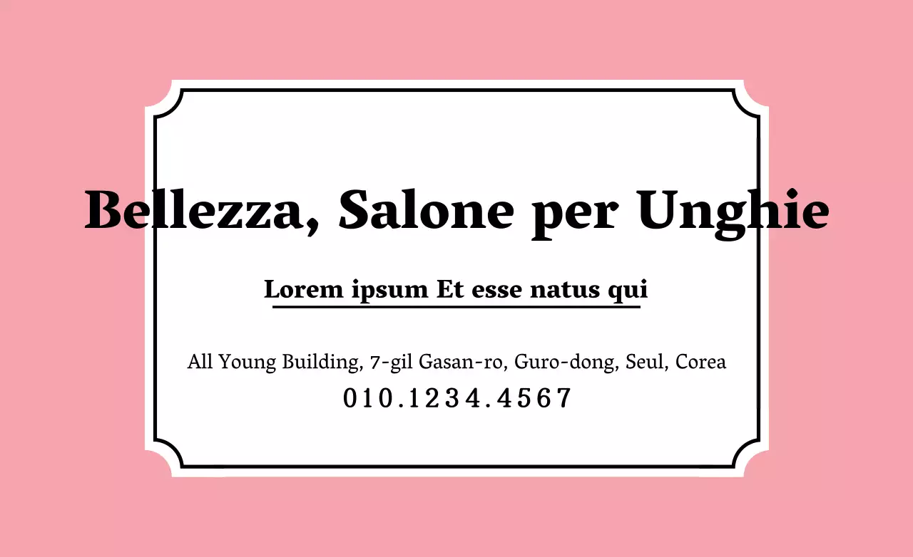 Bellissimo negozio di unghie