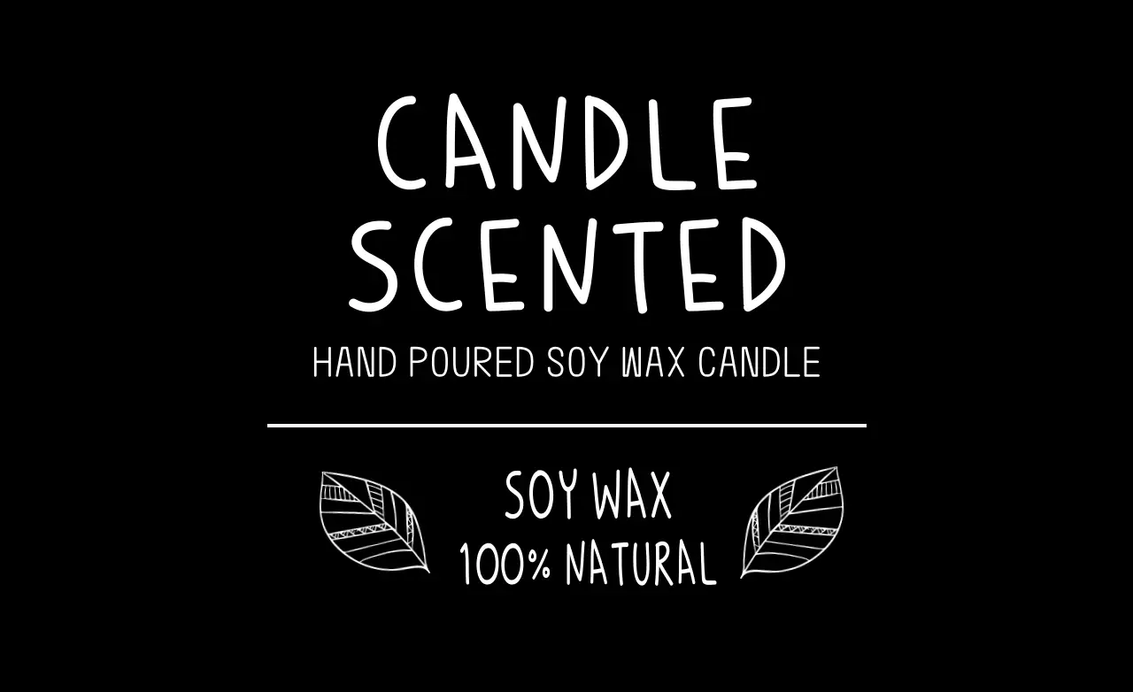 Banner promocional de vela minimalista preta