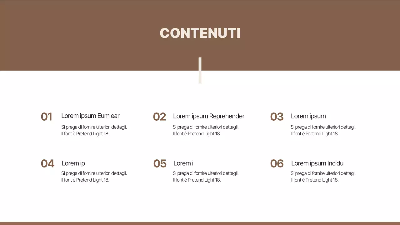 Marrone e semplice per la presentazione di casi di studio