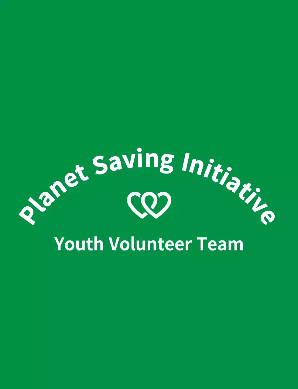 A clean service organization symbol logo style in light green and navy blue for a global environmental campaign organization.