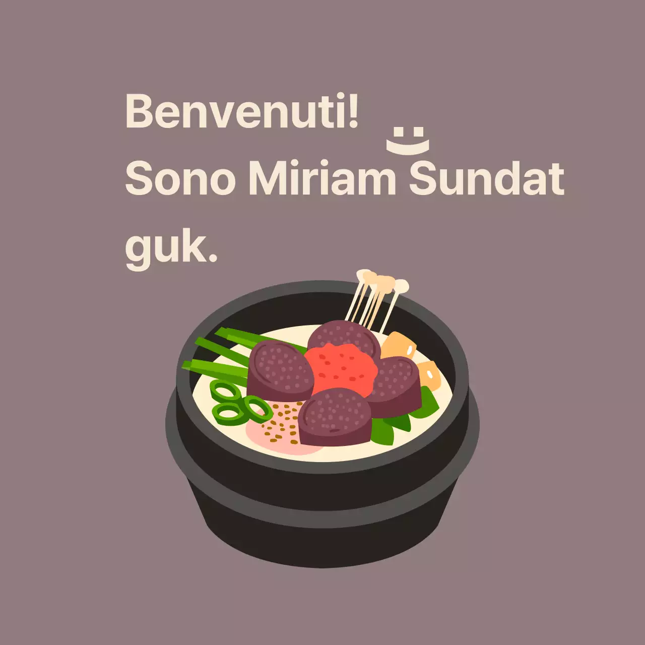 Ristorante Sundaegukbap Balsat con sundaeguk su sfondo di fagioli rossi