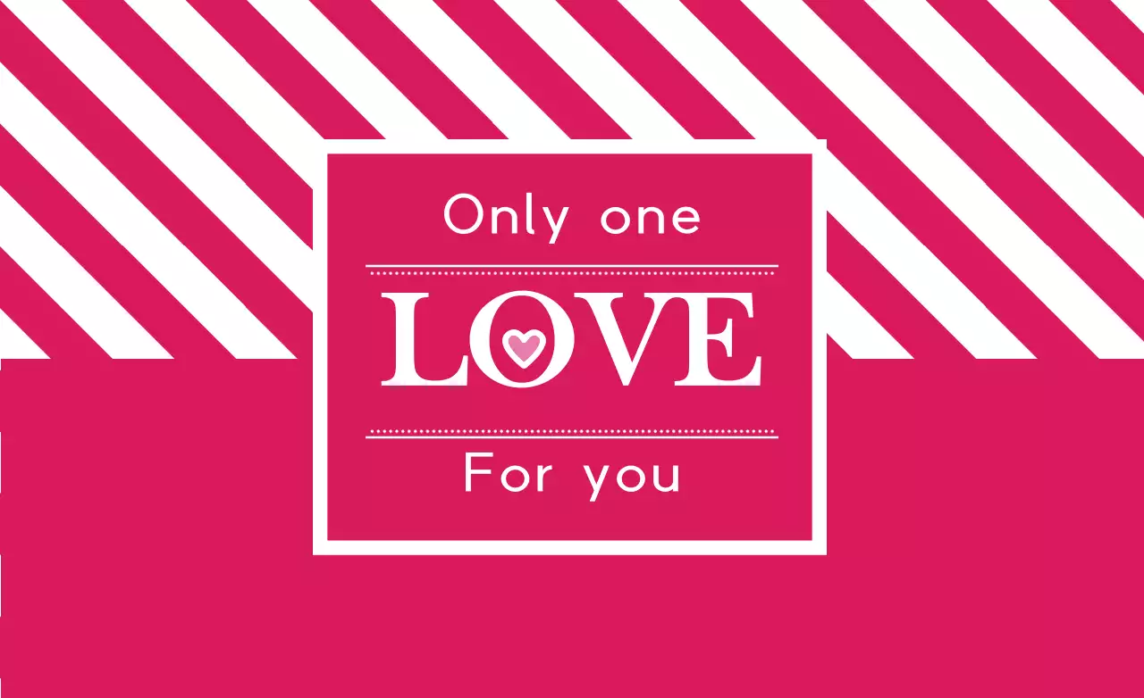 Pink Modern Love Card Banner