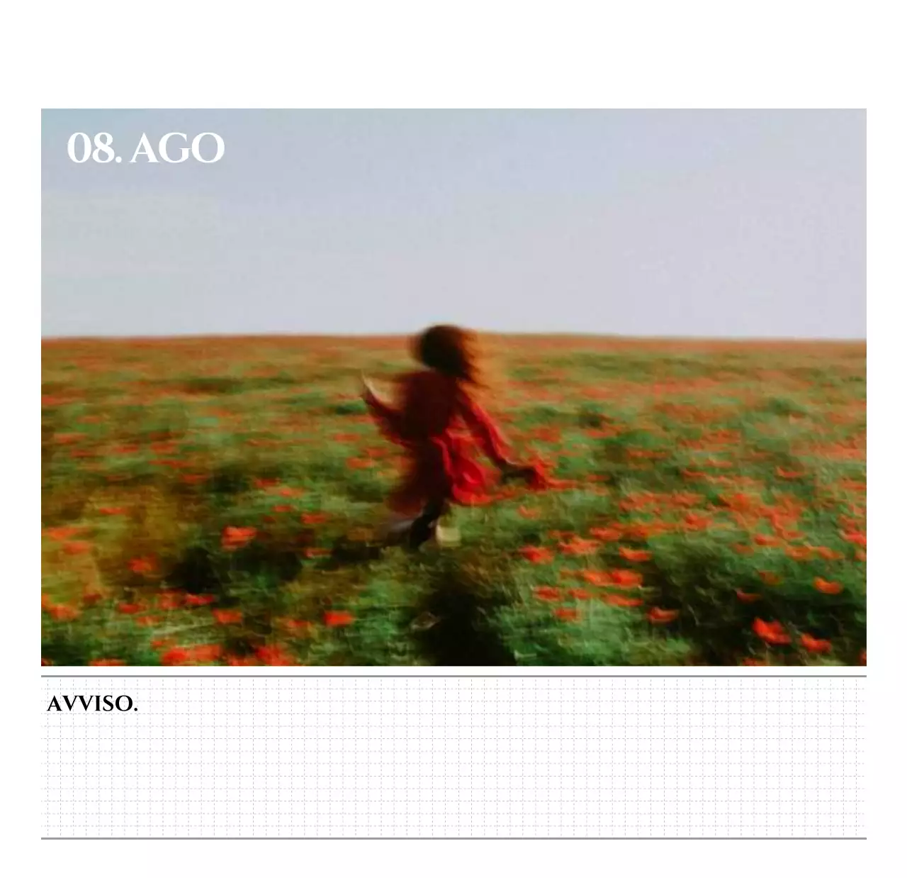 Calendario da parete in stile semplice con concetto di fotografia di viaggio emozionale in bianco e nero