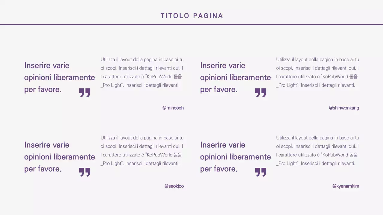 Presentazioni più pulite