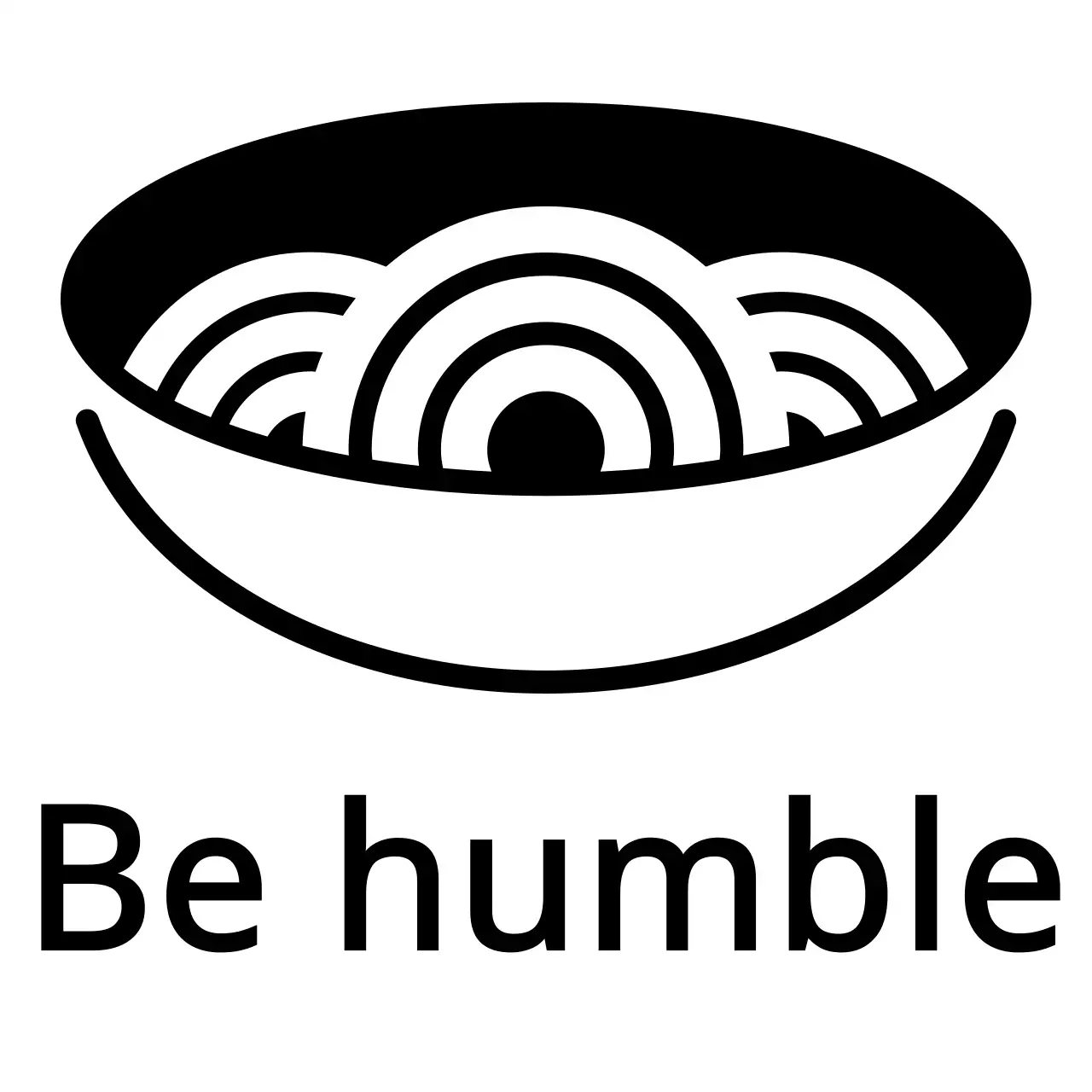 Simple black and white food symbol and text combination logo style for promoting Korean restaurant