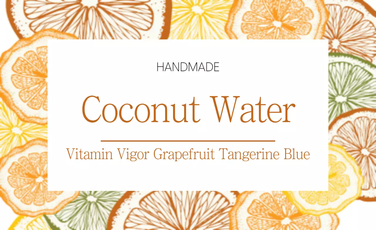 Spanduk Promosi Minuman Modern Oranye