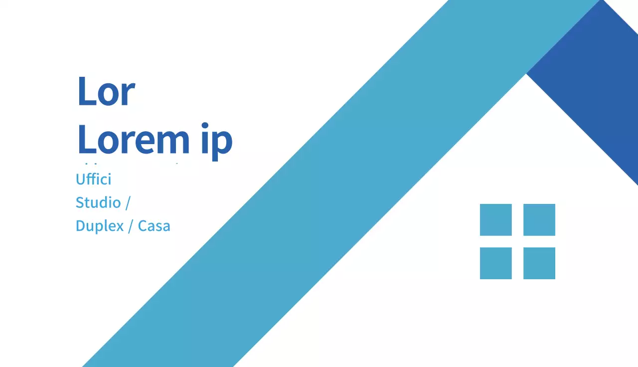 Blu semplice illustrazione agente immobiliare