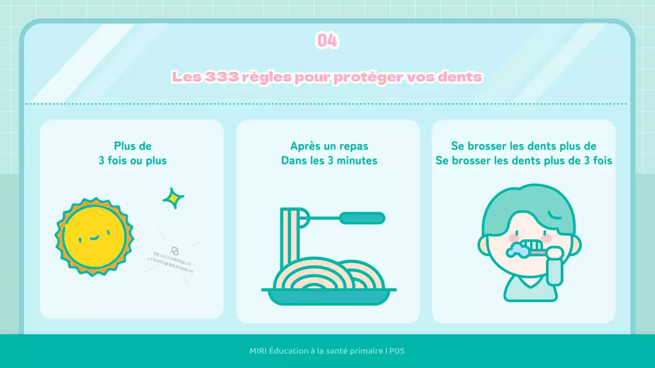 Illustration d'un enfant mignon à la mentheÉducation à la santé dentaire