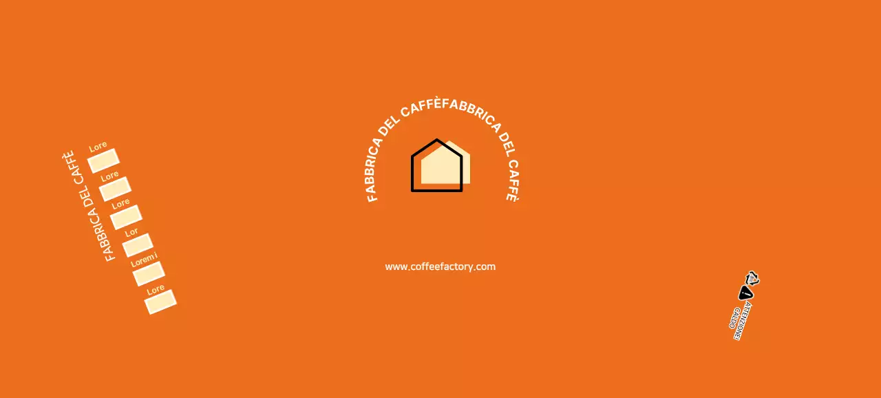 Bicchieri di carta da caffè moderni arancioni