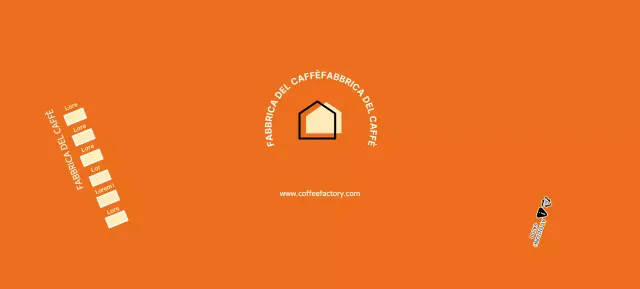 Bicchieri di carta da caffè moderni arancioni