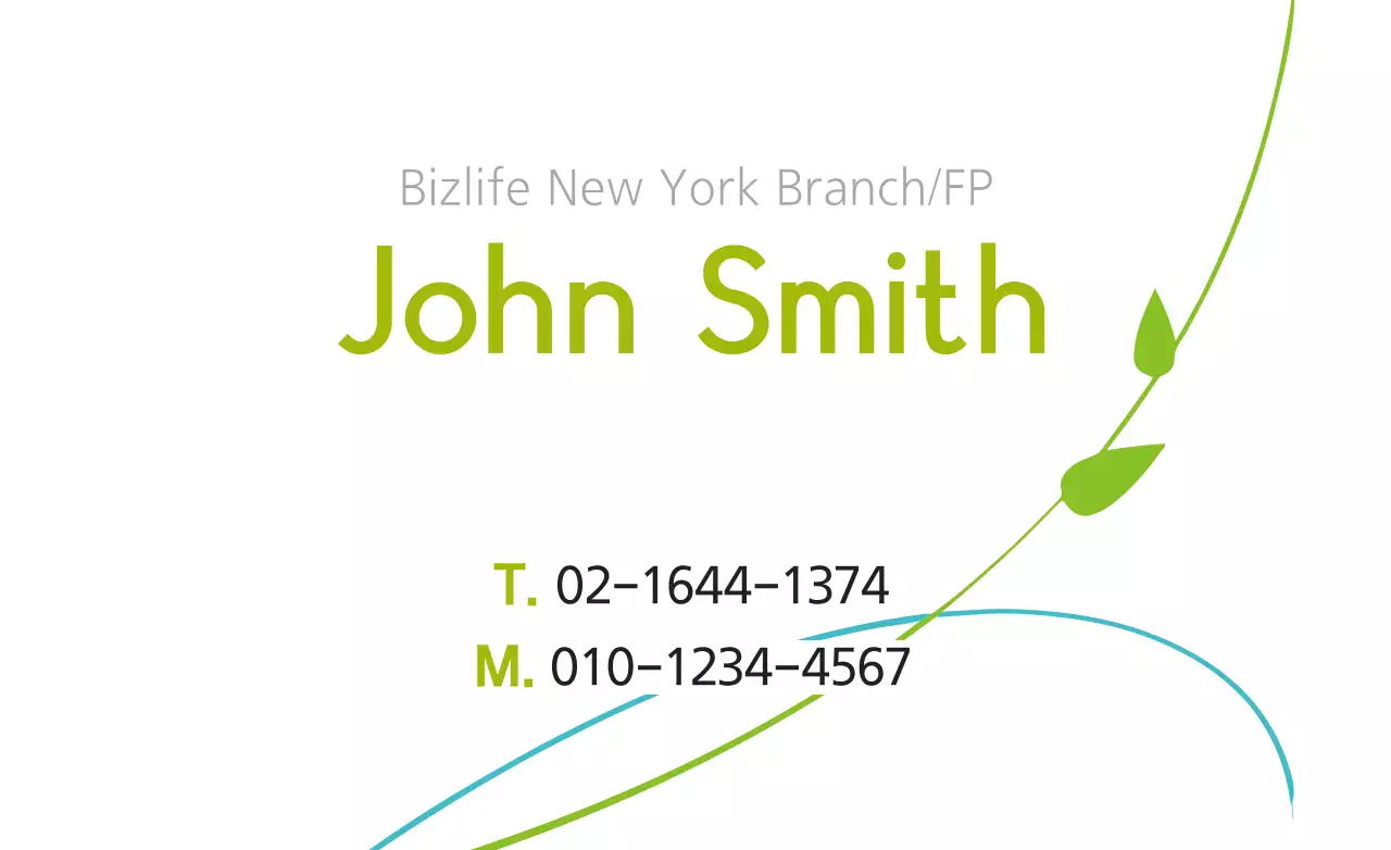 Banner de cartão de visita minimalista verde