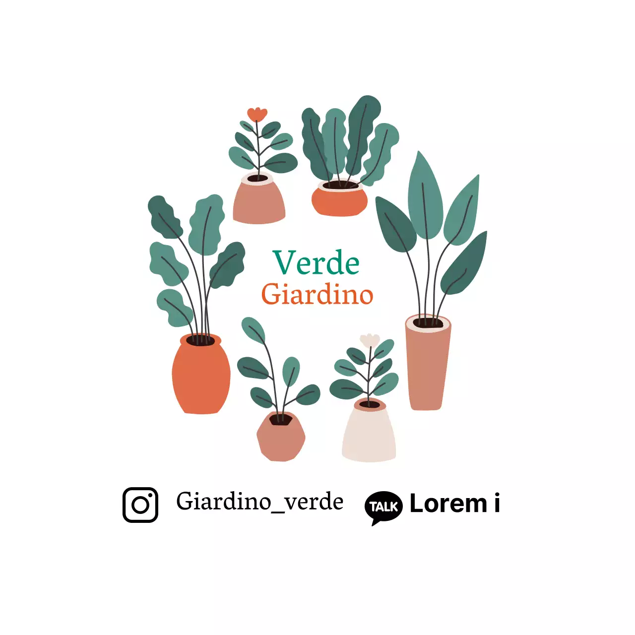 Etichette bianche illustrate e pulite per giardini botanici