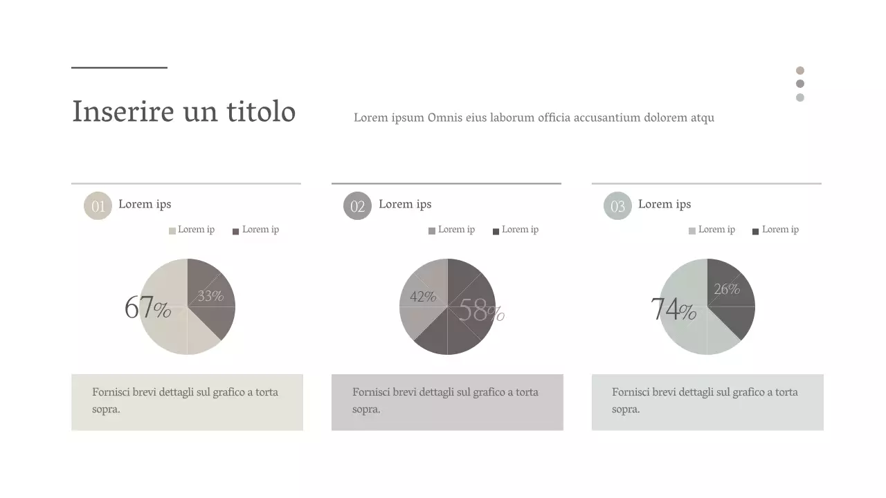 Design del grafico a torta con un semplice concetto emozionale