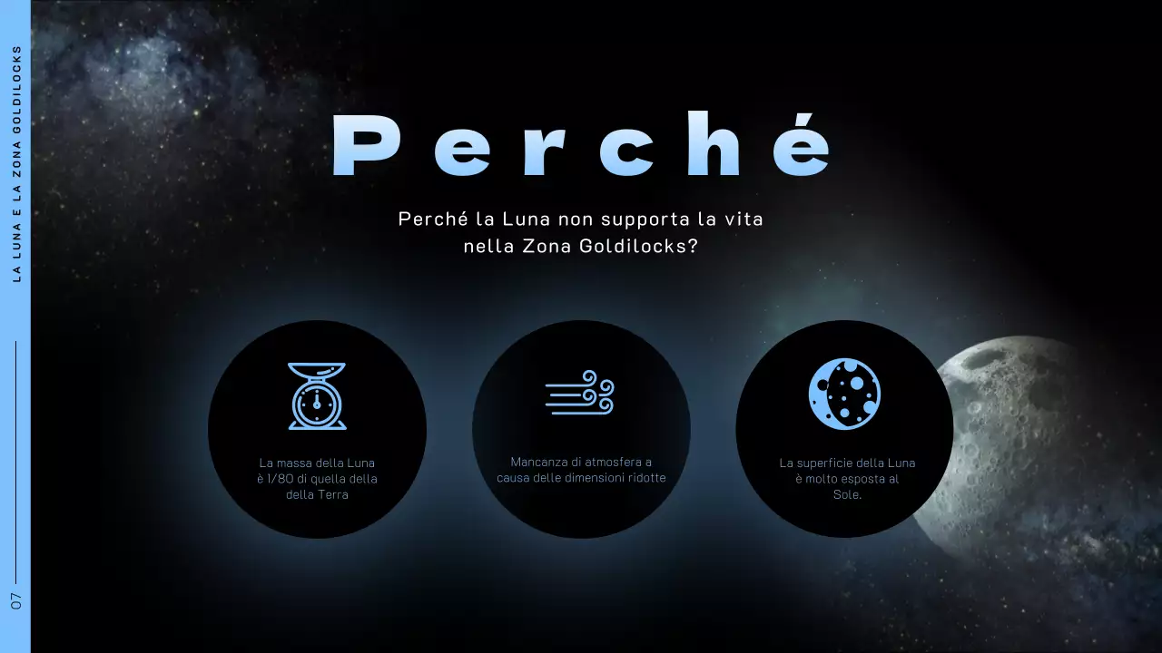 Tema spaziale con foto spaziali su sfondo nero