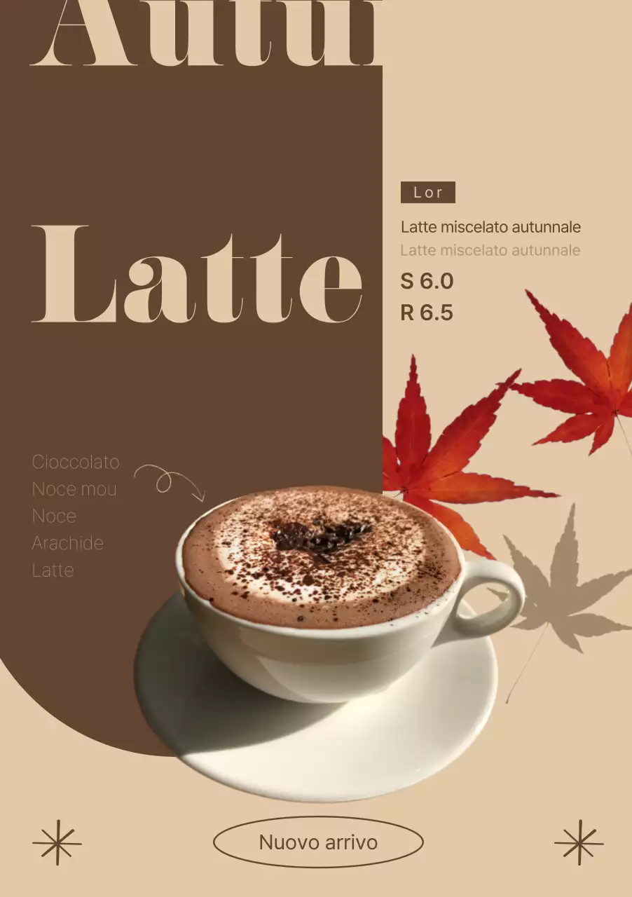 Vi presentiamo il menu autunnale in marrone