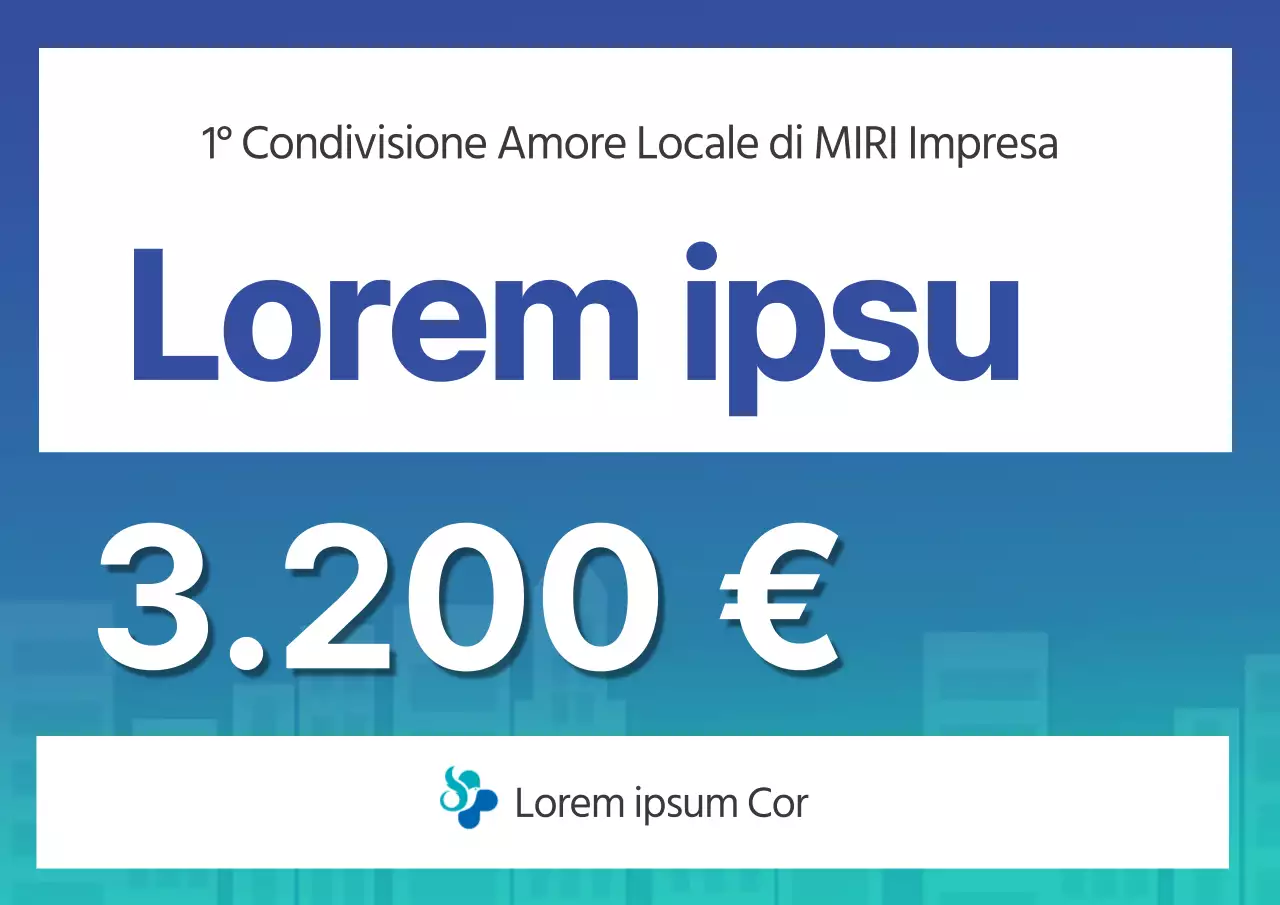 Blu Turchese Testo pulito Evidenziato Amore locale Condivisione Cerimonia di donazione aziendale