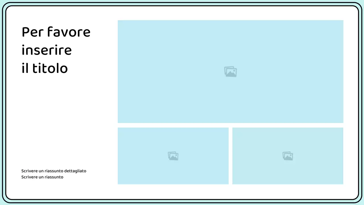 Evidenziate le parole chiave con un semplice stile a linee in giallo e menta.