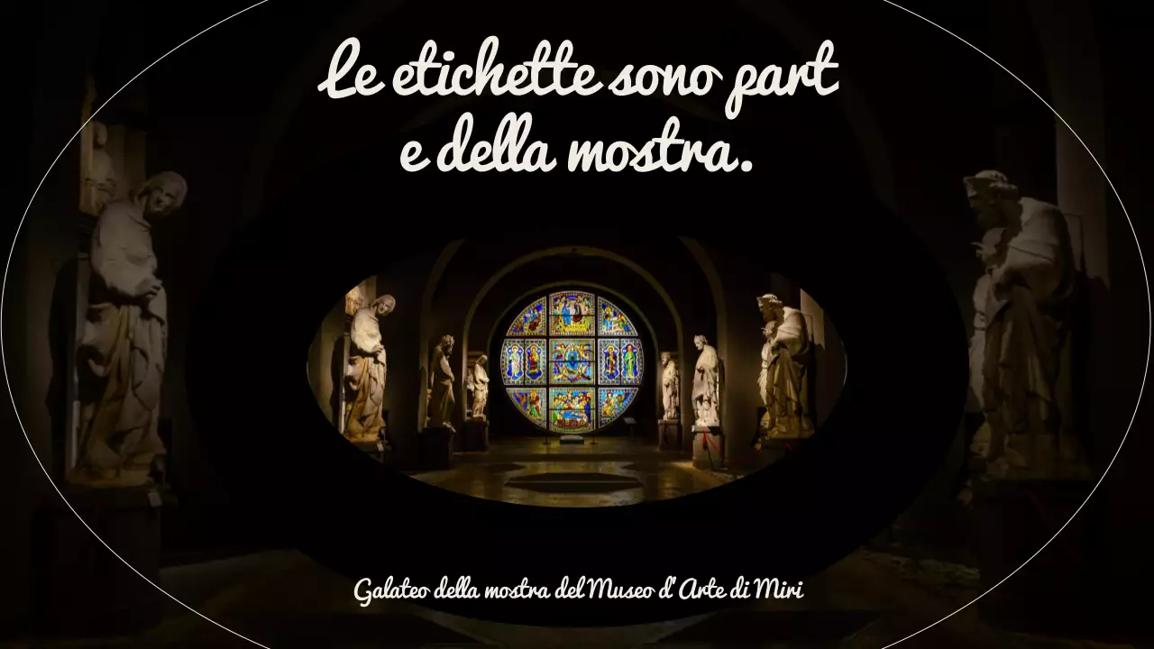 Una guida al galateo dei musei d'arte con uno sfondo in bianco e nero di maestose statue d'arte