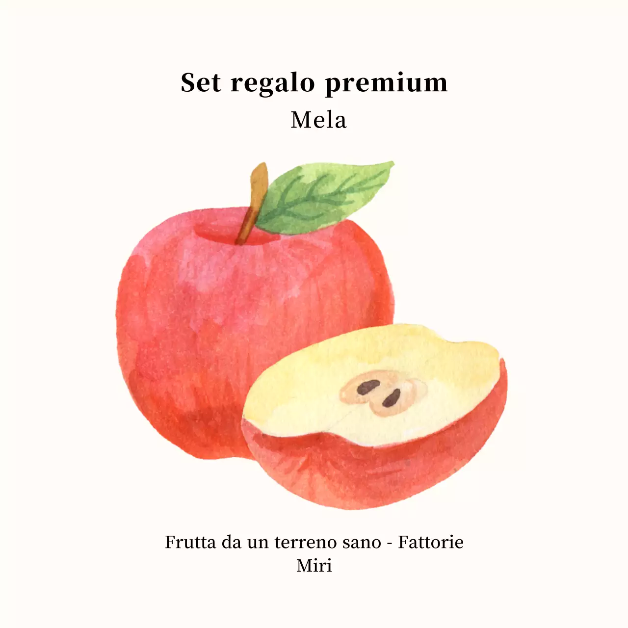 Adesivi mela illustrati semplici