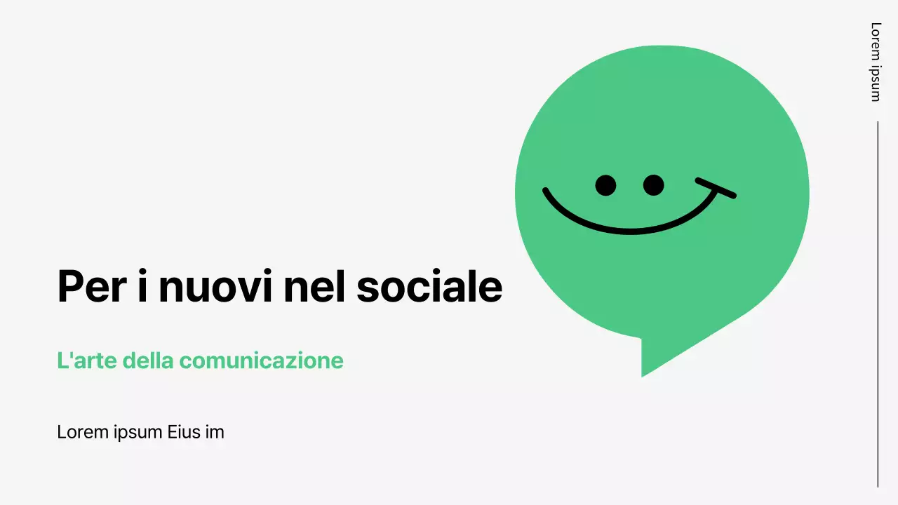 Formazione sulle competenze comunicative di base in verde e bianco