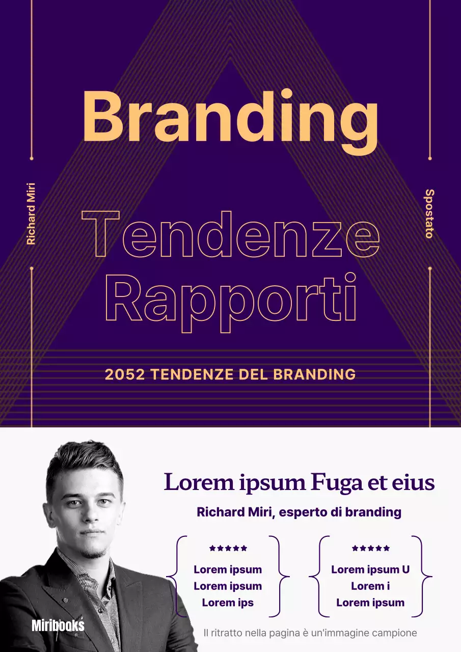 Tendenze di branding nel rapporto viola e giallo