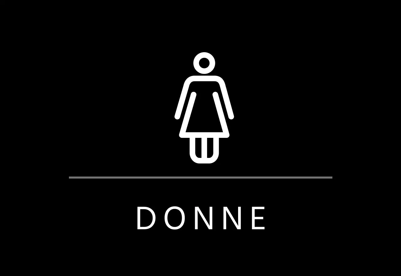 Segnaletica semplice nera